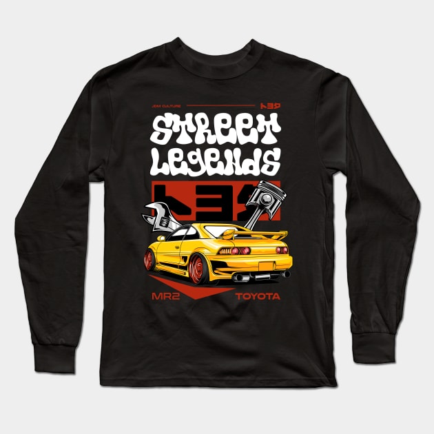 Toyota MR2 Street Legends Long Sleeve T-Shirt by Harrisaputra